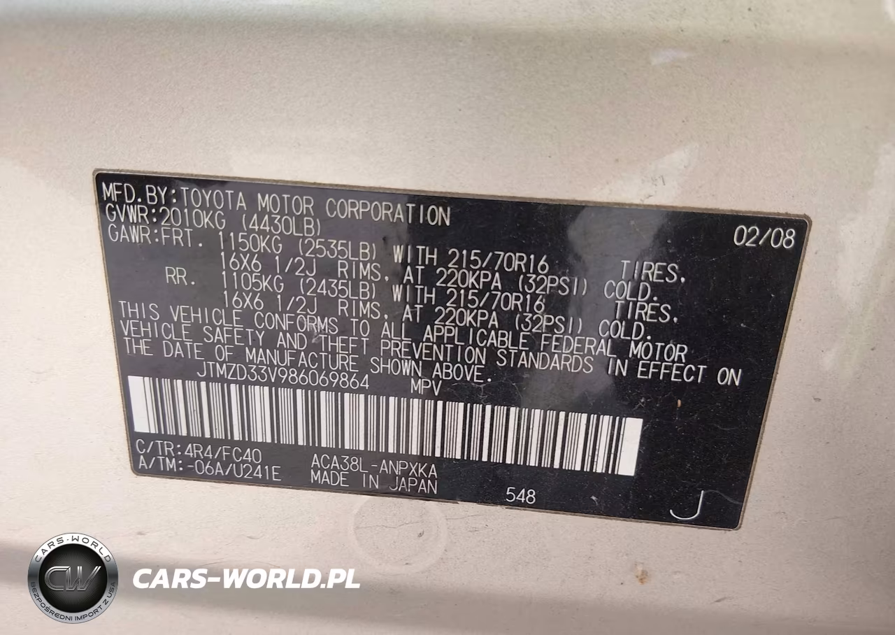 2008 Toyota Rav4 VIN:JTMZD33V986069864 - 9
