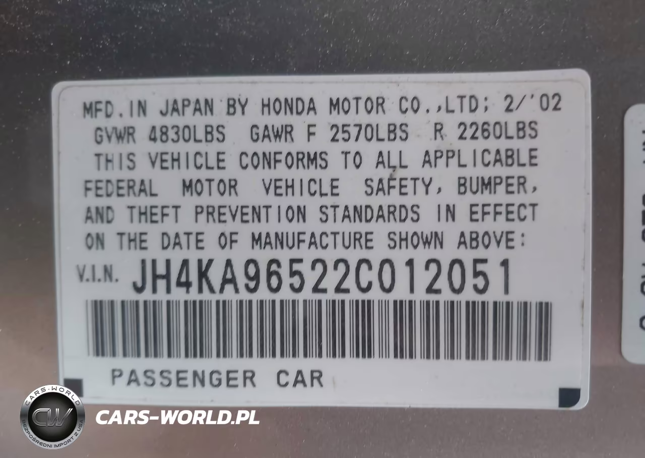 2002 Acura Rl 3.5 VIN:JH4KA96522C012051 - 9