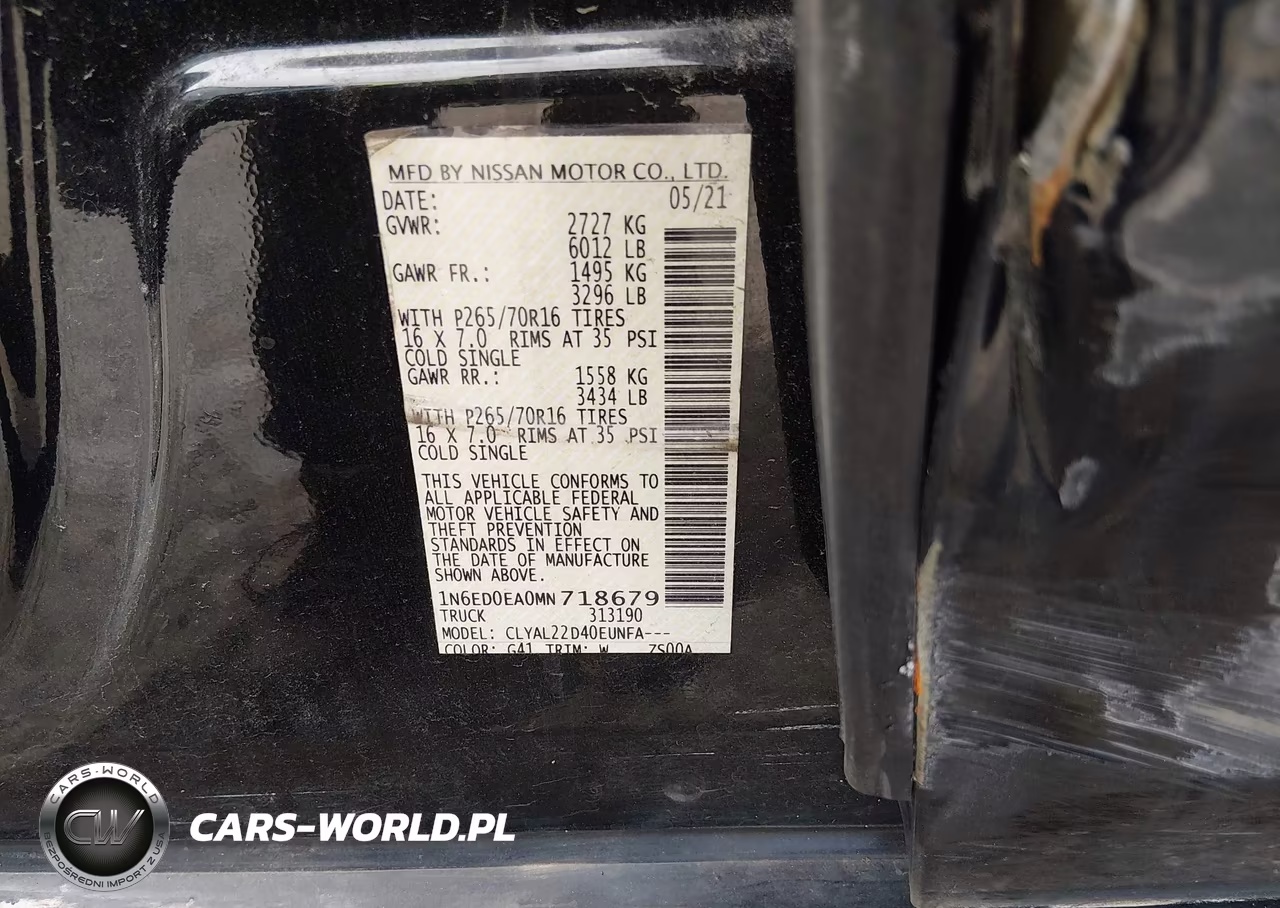 2021 Nissan Frontier Sv 4X2 VIN:1N6ED0EA0MN718679 - 9