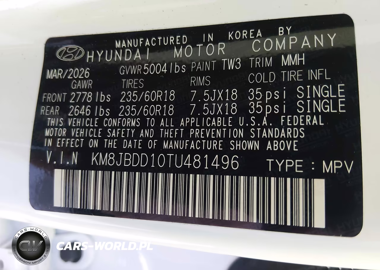 2026 Hyundai Tucson Hybrid Sel VIN:KM8JBDD10TU481496 - 9