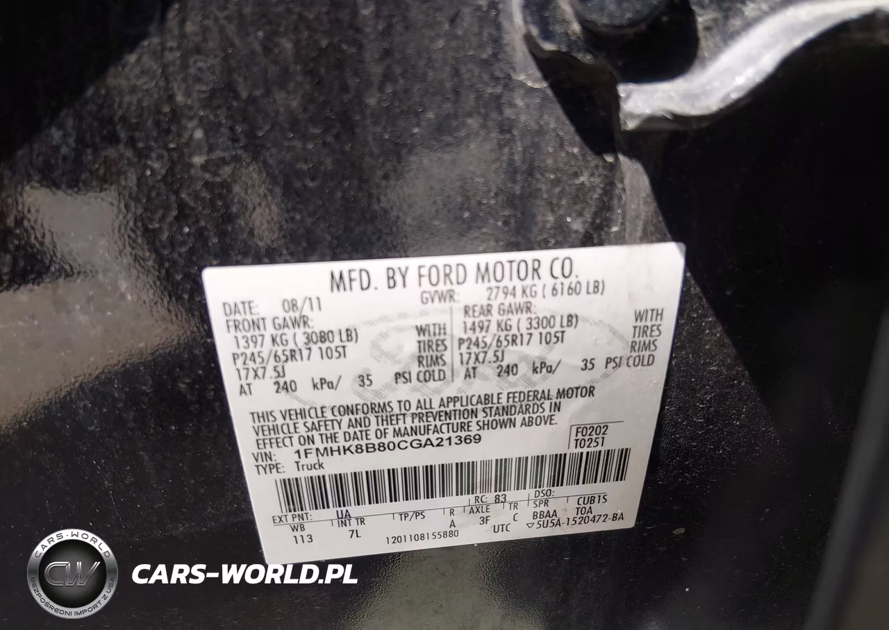 2012 Ford Explorer VIN:1FMHK8B80CGA21369 - 9