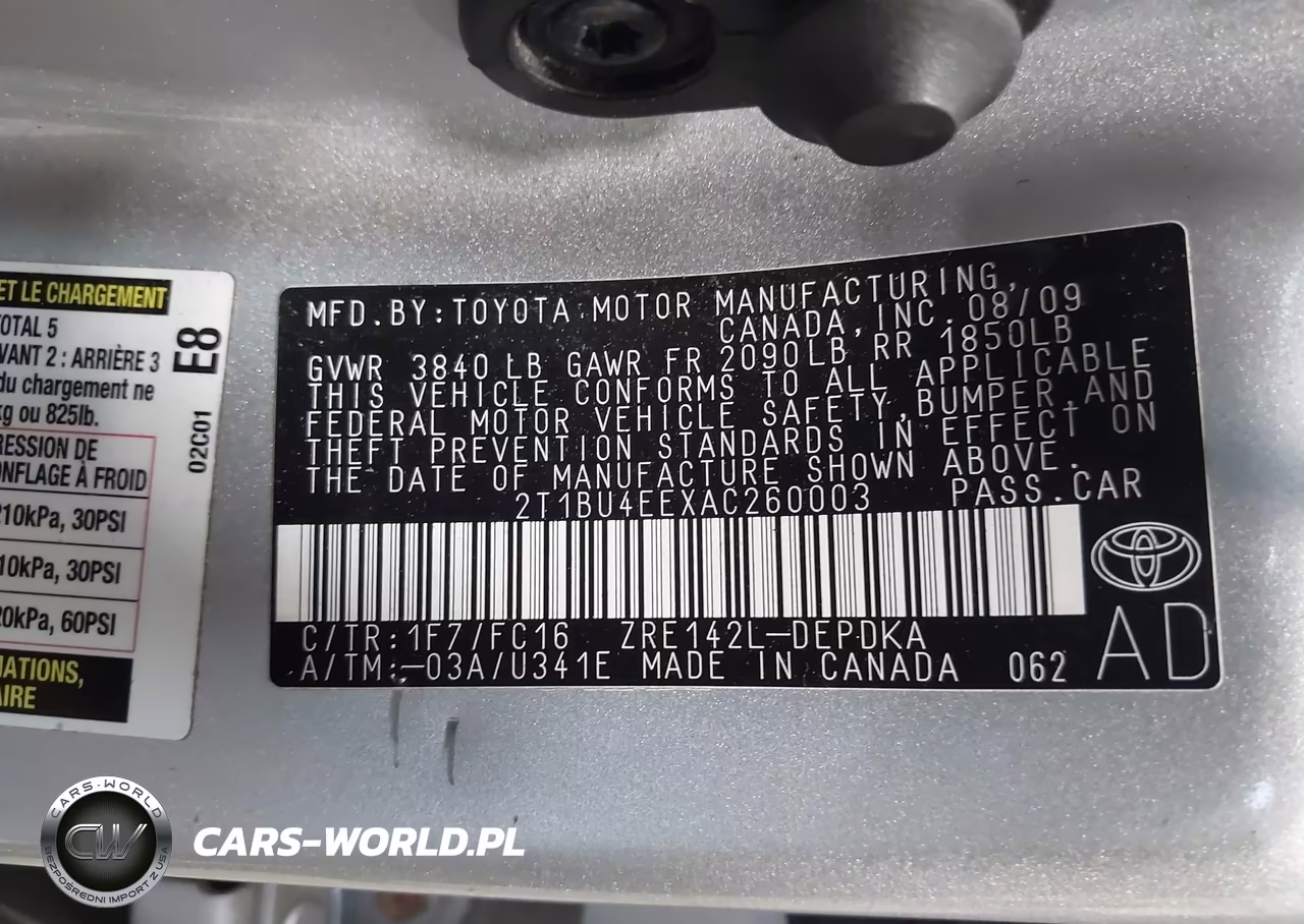 2010 Toyota Corolla Le VIN:2T1BU4EEXAC260003 - 9