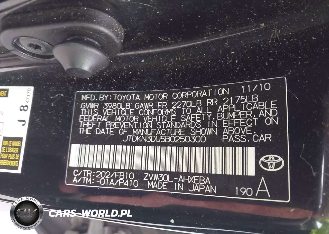 2011 Toyota Prius VIN:JTDKN3DU5B0250300 - 9