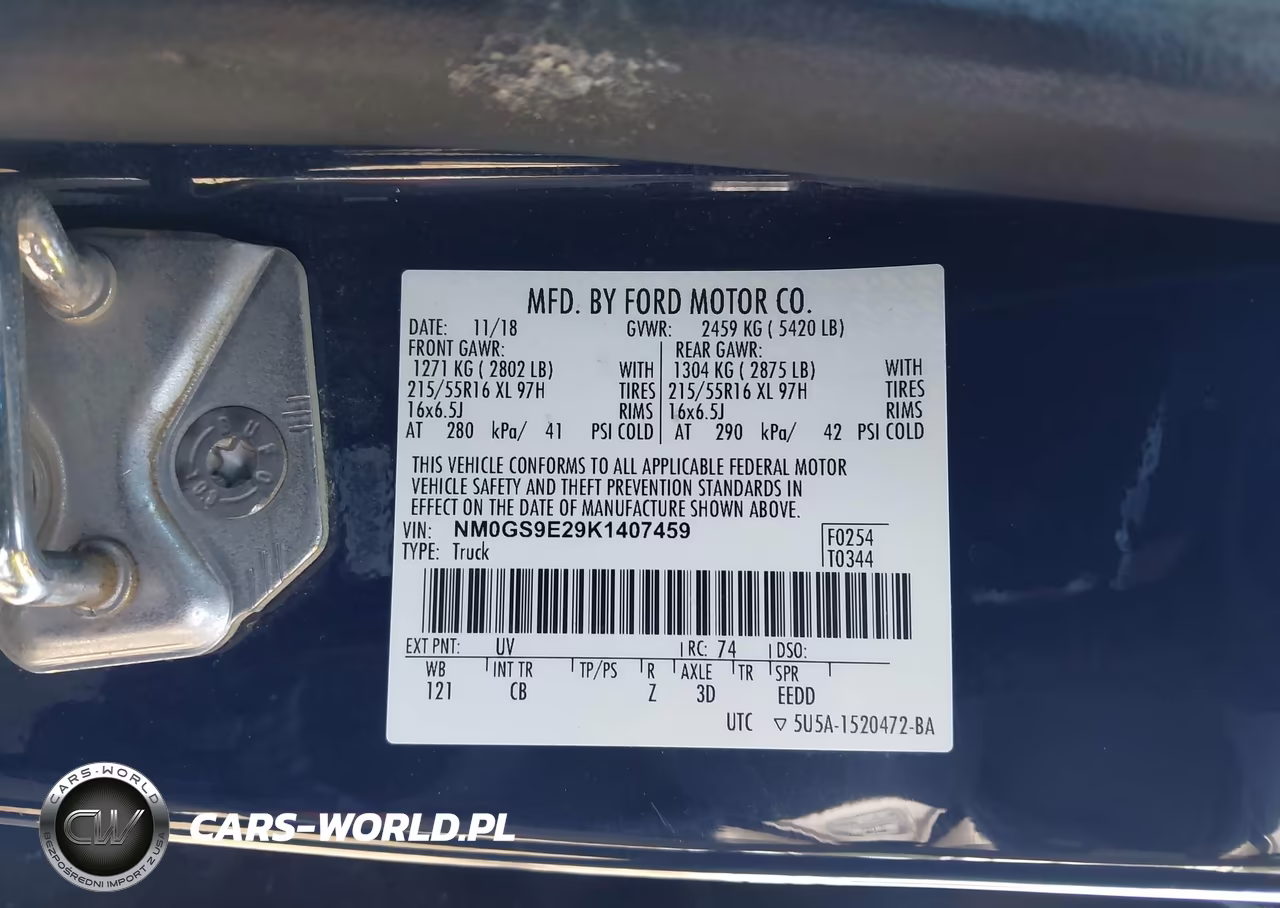 2019 Ford Transit Connect Xl VIN:NM0GS9E29K1407459 - 9