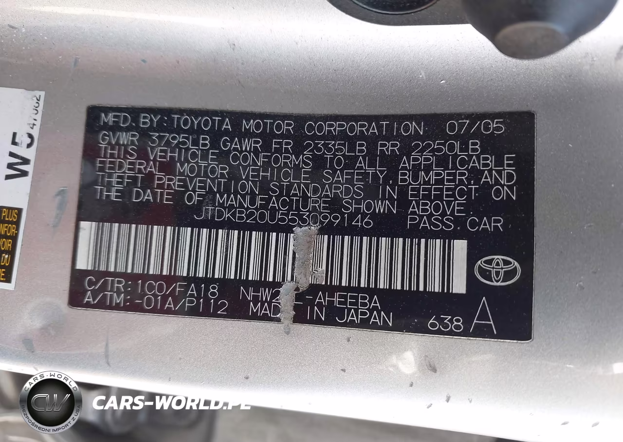 2005 Toyota Prius VIN:JTDKB20U553099146 - 9
