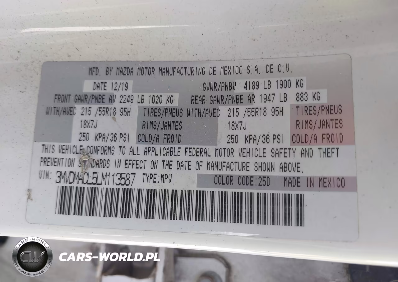 2020 Mazda Cx-30 Select Package VIN:3MVDMACL5LM113587 - 9