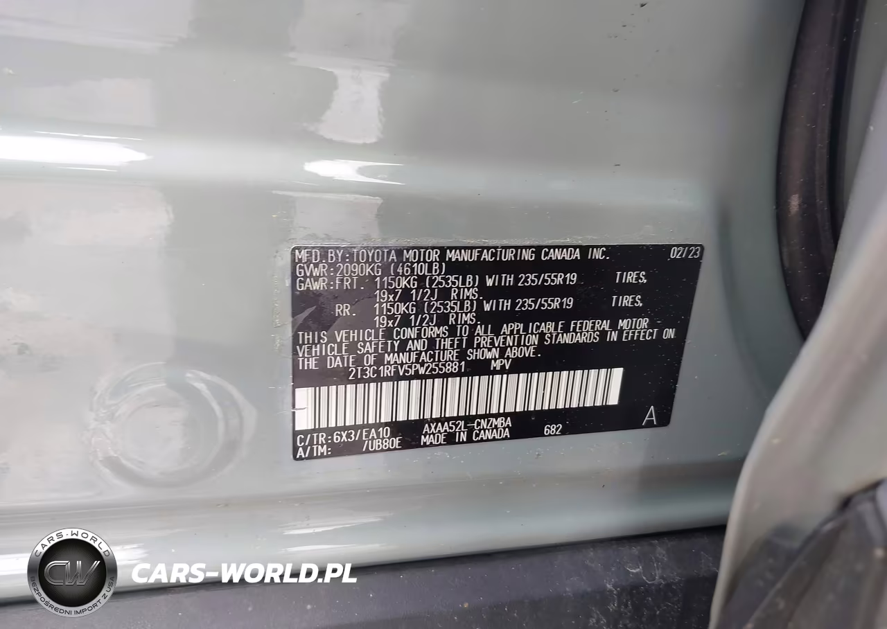 2023 Toyota Rav4 Xle Premium VIN:2T3C1RFV5PW255881 - 9