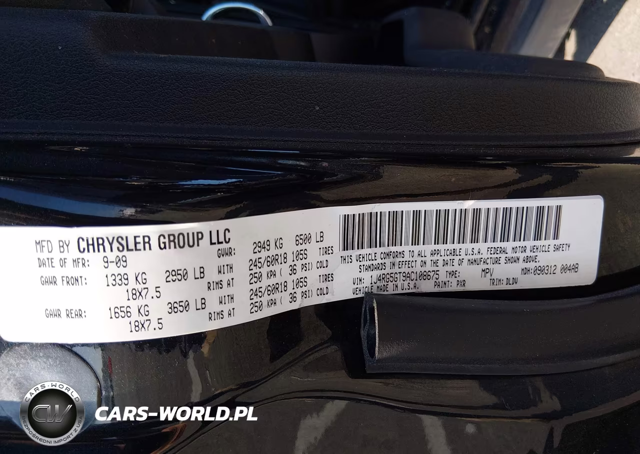 2010 Jeep Commander Limited VIN:1J4RG5GT9AC108675 - 9
