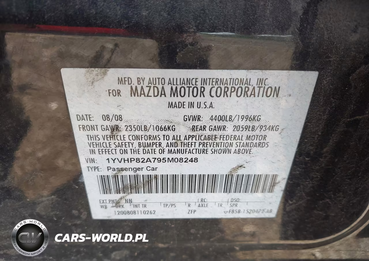 2009 Mazda Mazda6 I Grand Touring VIN:1YVHP82A795M08248 - 9