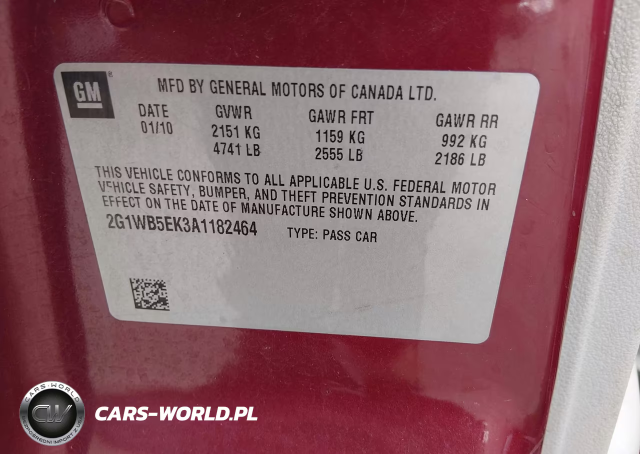 2010 Chevrolet Impala Lt VIN:2G1WB5EK3A1182464 - 9