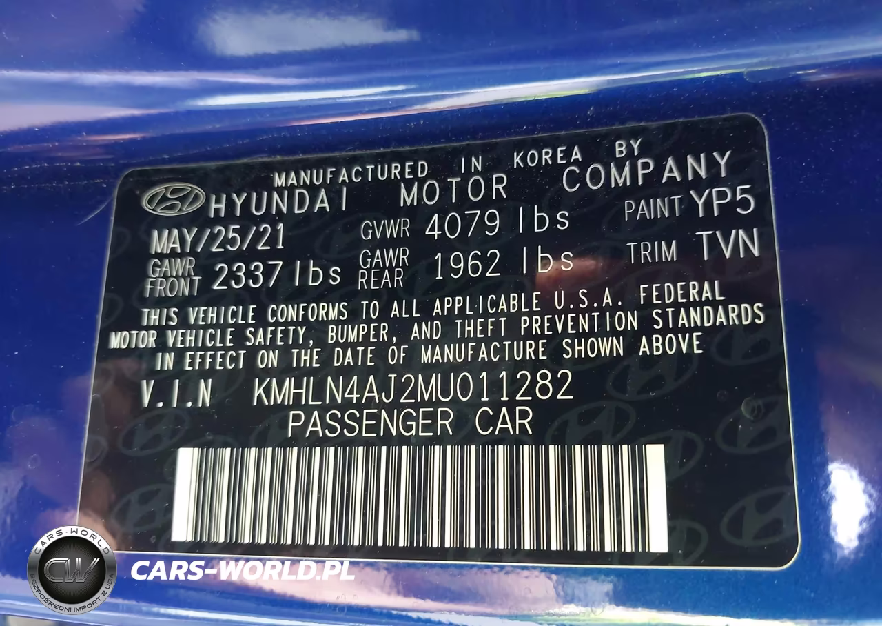 2021 Hyundai Elantra Hybrid Limited VIN:KMHLN4AJ2MU011282 - 9