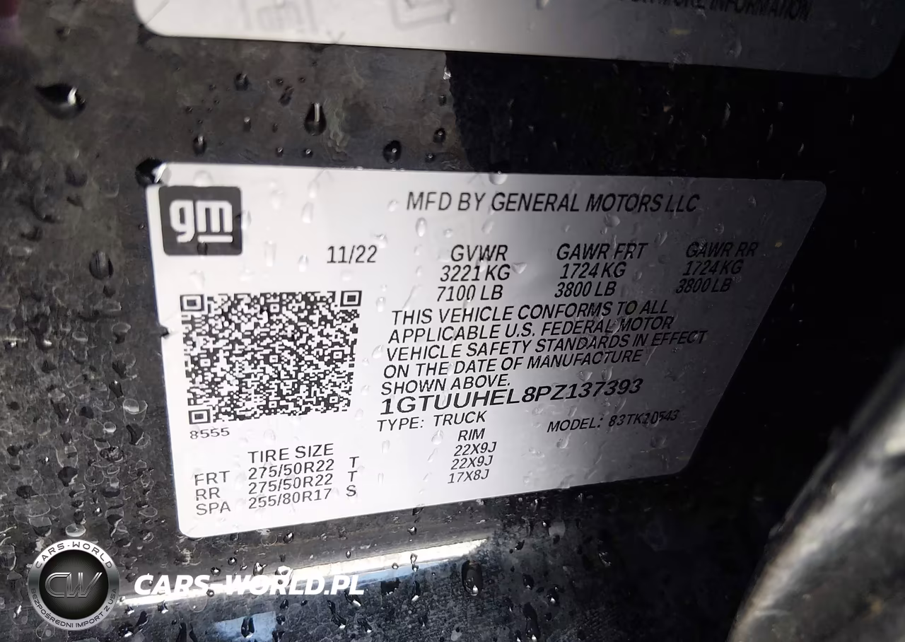 2023 GMC Sierra 1500 4Wd Short Box Denali Ultimate VIN:1GTUUHEL8PZ137393 - 9