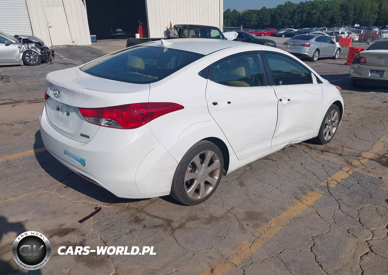 2012 Hyundai Elantra Limited VIN:5NPDH4AE9CH117188 - 4