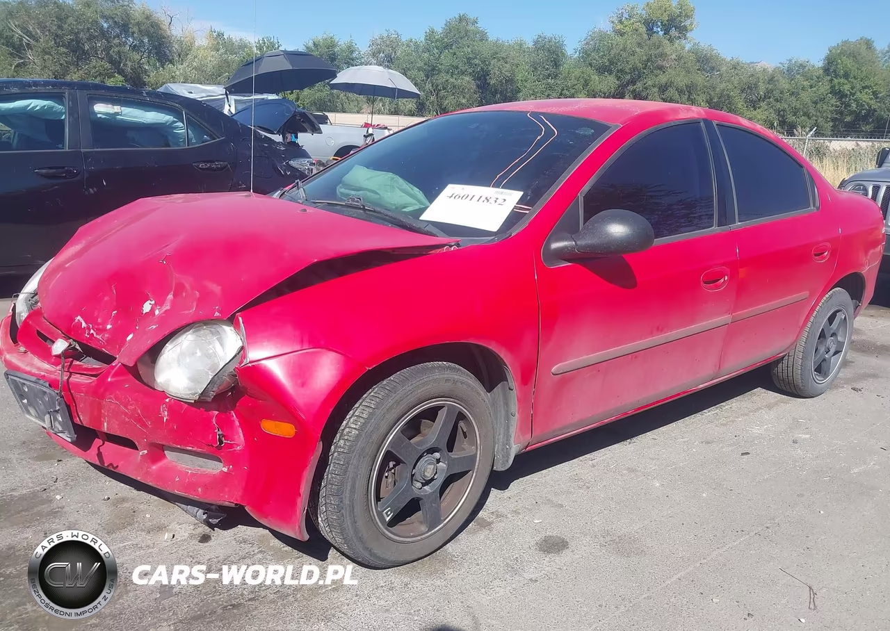 2002 Dodge Neon Se VIN:1B3ES46C72D611536 - 2