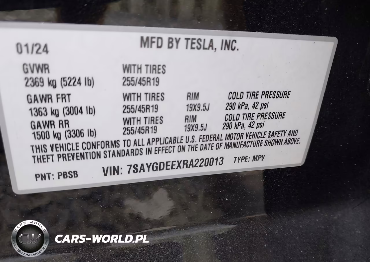 2024 Tesla Model Y Long Range Dual Motor All-Wheel Drive VIN:7SAYGDEEXRA220013 - 9