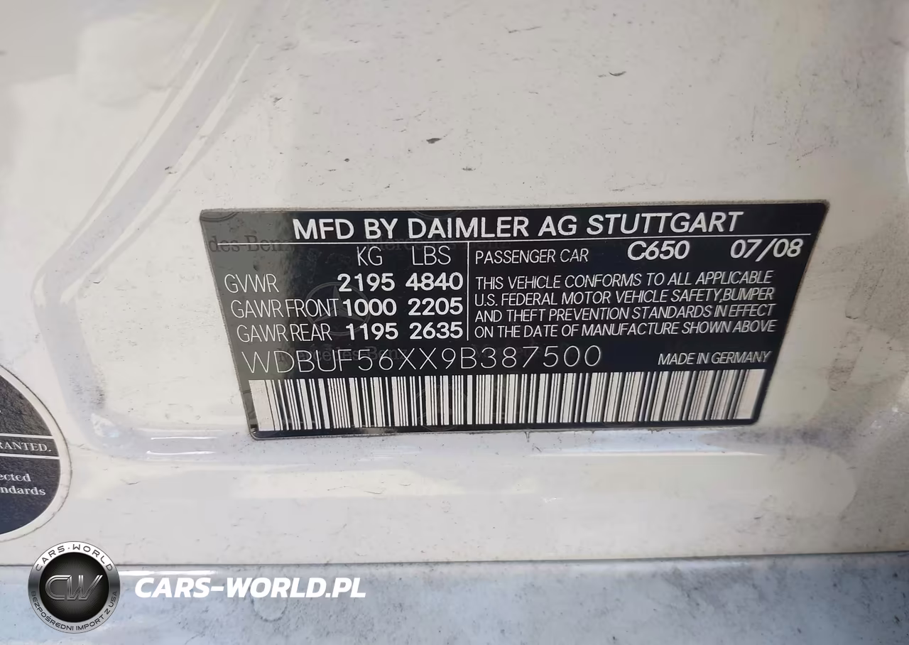 2009 Mercedes-Benz E 350 VIN:WDBUF56XX9B387500 - 9
