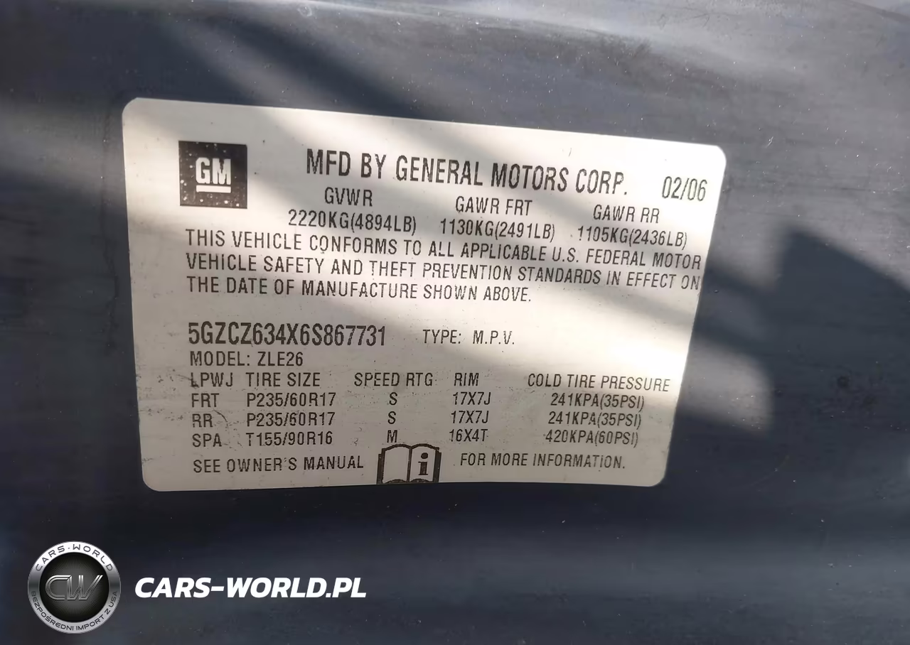 2006 Saturn Vue V6 VIN:5GZCZ634X6S867731 - 9