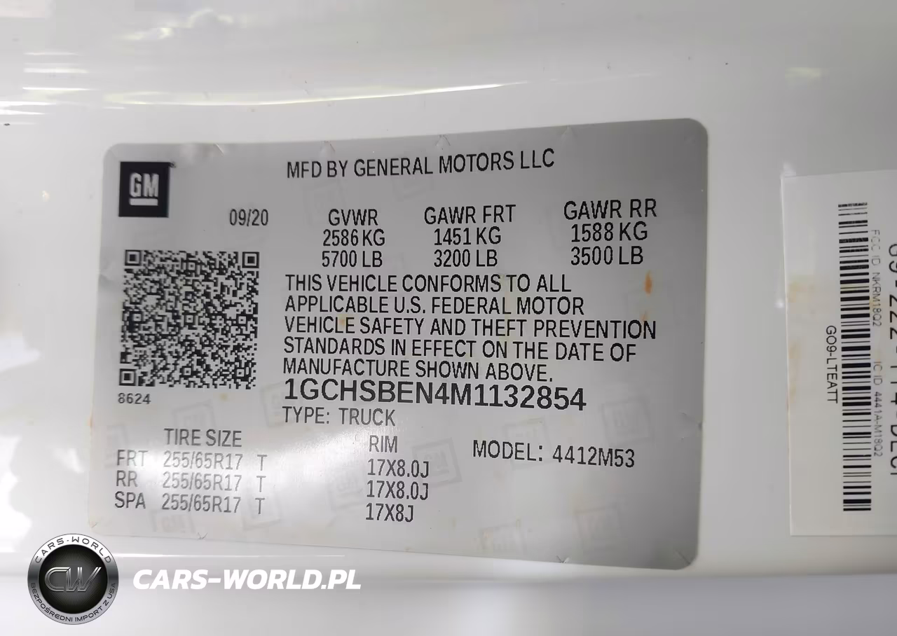 2021 Chevrolet Colorado 2Wd Long Box Wt VIN:1GCHSBEN4M1132854 - 9