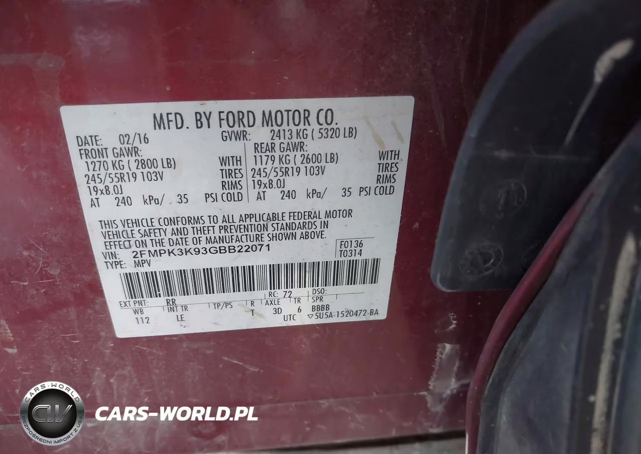 2016 Ford Edge Titanium VIN:2FMPK3K93GBB22071 - 9