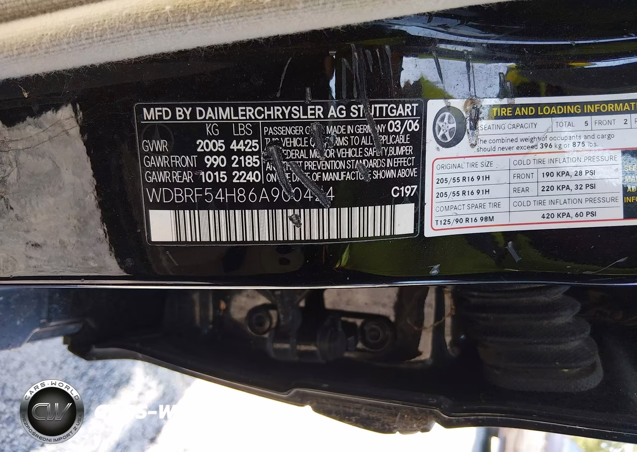 2006 Mercedes-Benz C 280 Luxury VIN:WDBRF54H86A900424 - 9