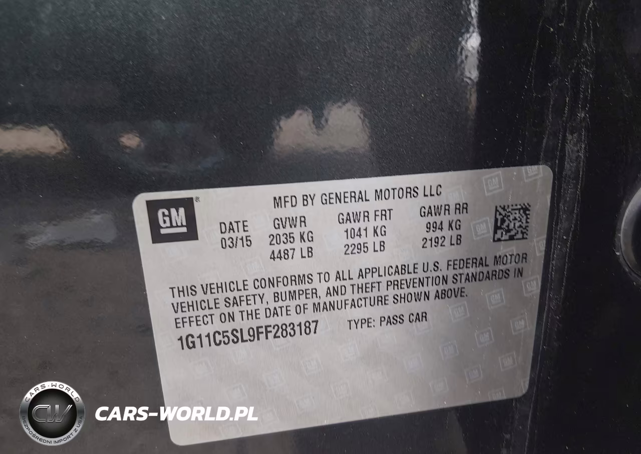 2015 Chevrolet Malibu 1Lt VIN:1G11C5SL9FF283187 - 9