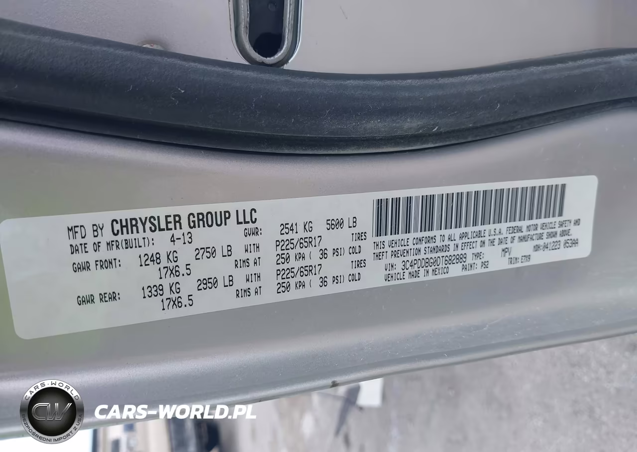 2013 Dodge Journey Sxt VIN:3C4PDDBG0DT682889 - 9
