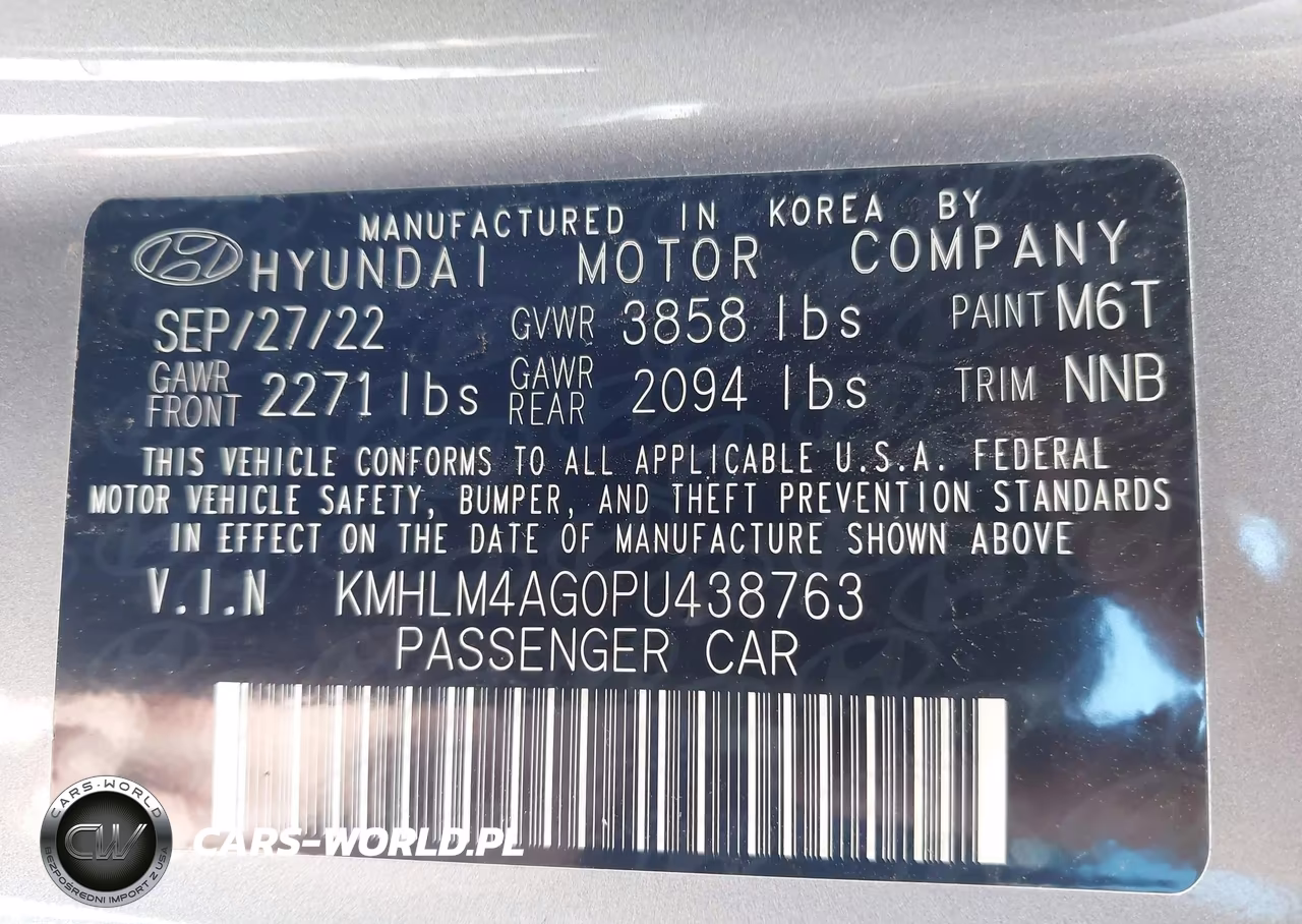 2023 Hyundai Elantra Sel VIN:KMHLM4AG0PU438763 - 9