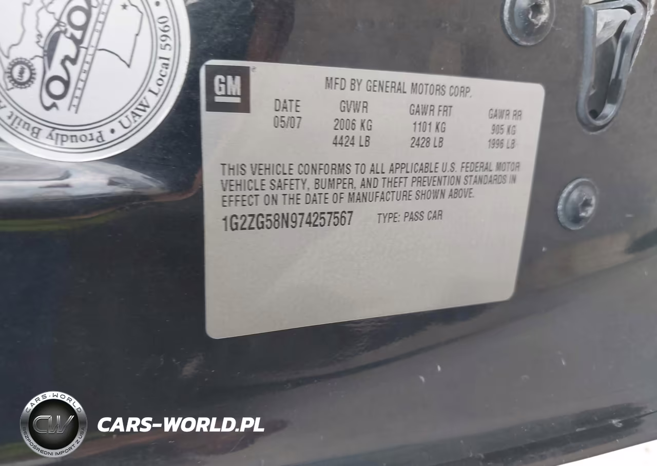 2007 Pontiac G6 VIN:1G2ZG58N974257567 - 9