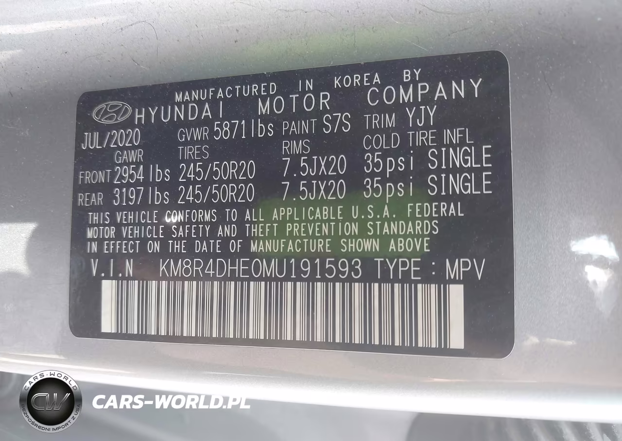 2021 Hyundai Palisade Sel VIN:KM8R4DHE0MU191593 - 9