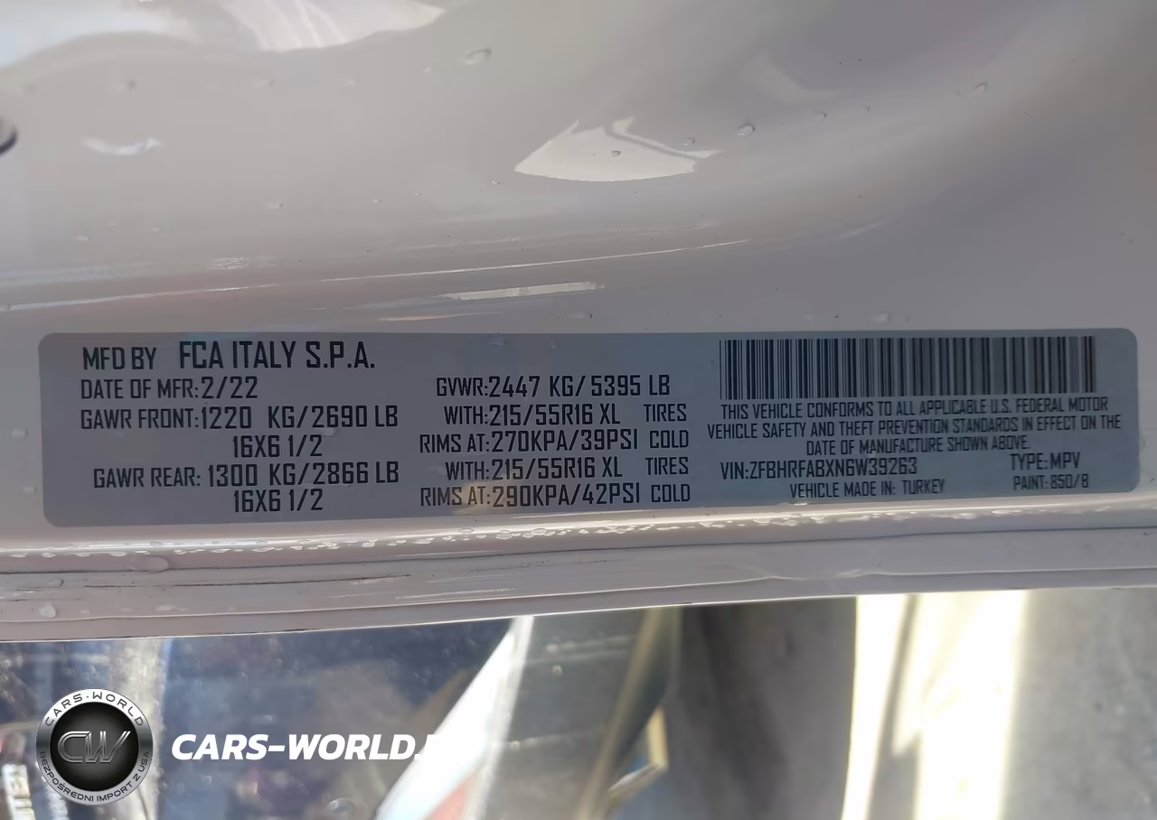 2022 Ram Promaster City Cargo Van VIN:ZFBHRFABXN6W39263 - 9