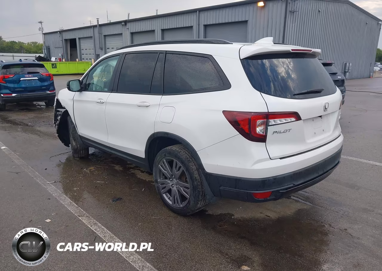 2022 Honda Pilot Awd Sport VIN:5FNYF6H31NB037070 - 3