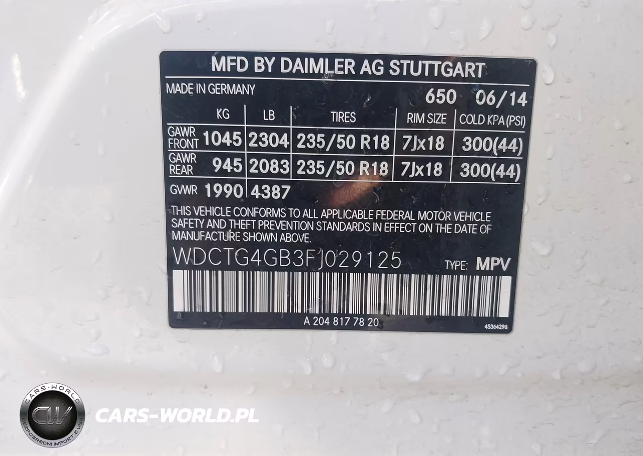 2015 Mercedes-Benz Gla 250 4Matic VIN:WDCTG4GB3FJ029125 - 9