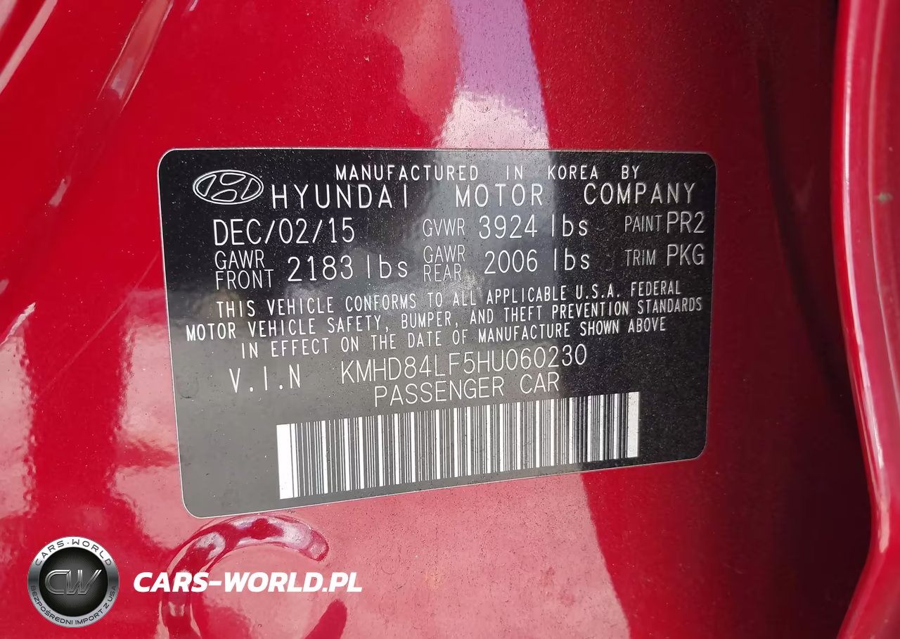 2017 Hyundai Elantra Se VIN:KMHD84LF5HU060230 - 9