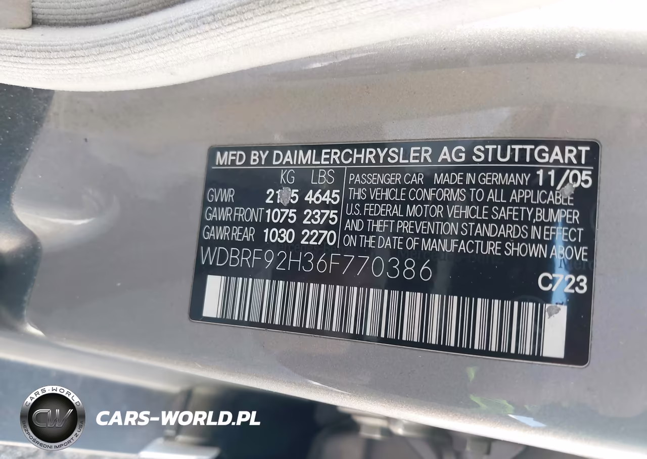 2006 Mercedes-Benz C 280 Luxury 4Matic VIN:WDBRF92H36F770386 - 9
