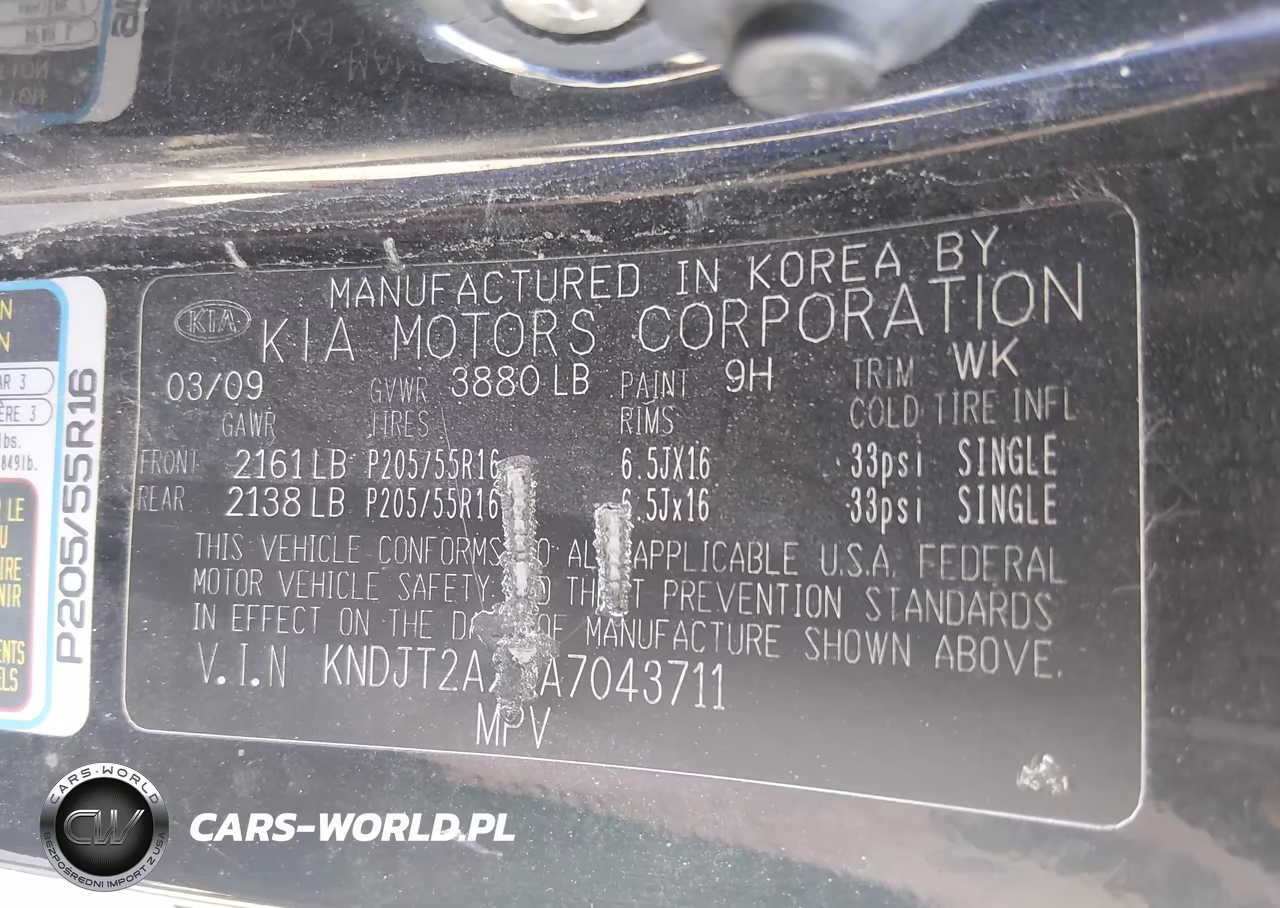 2010 Kia Soul + VIN:KNDJT2A24A7043711 - 9