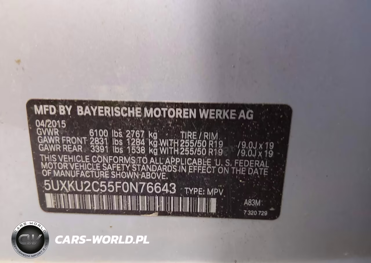 2015 BMW X6 xDrive35I VIN:5UXKU2C55F0N76643 - 9