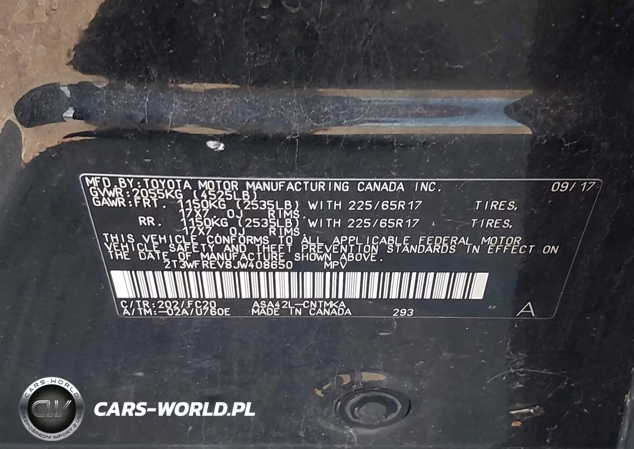 2018 Toyota Rav4 Xle VIN:2T3WFREV8JW408650 - 9