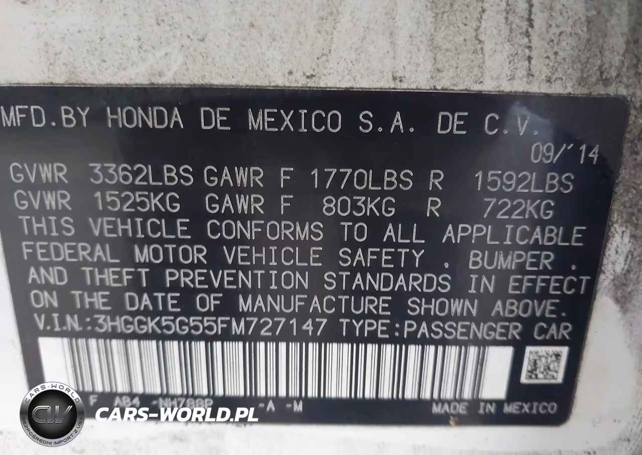 2015 Honda Fit Lx VIN:3HGGK5G55FM727147 - 9