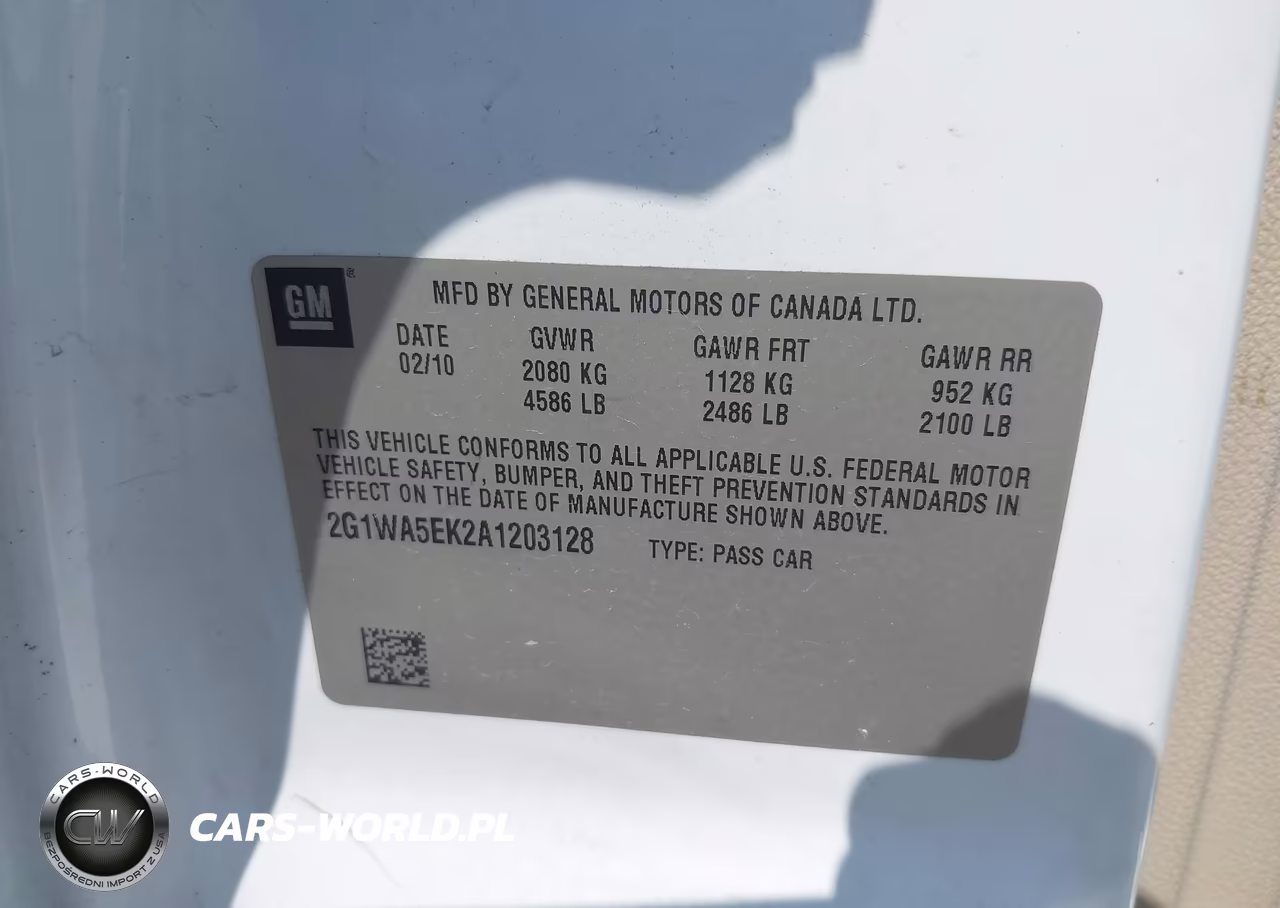 2010 Chevrolet Impala Ls VIN:2G1WA5EK2A1203128 - 9