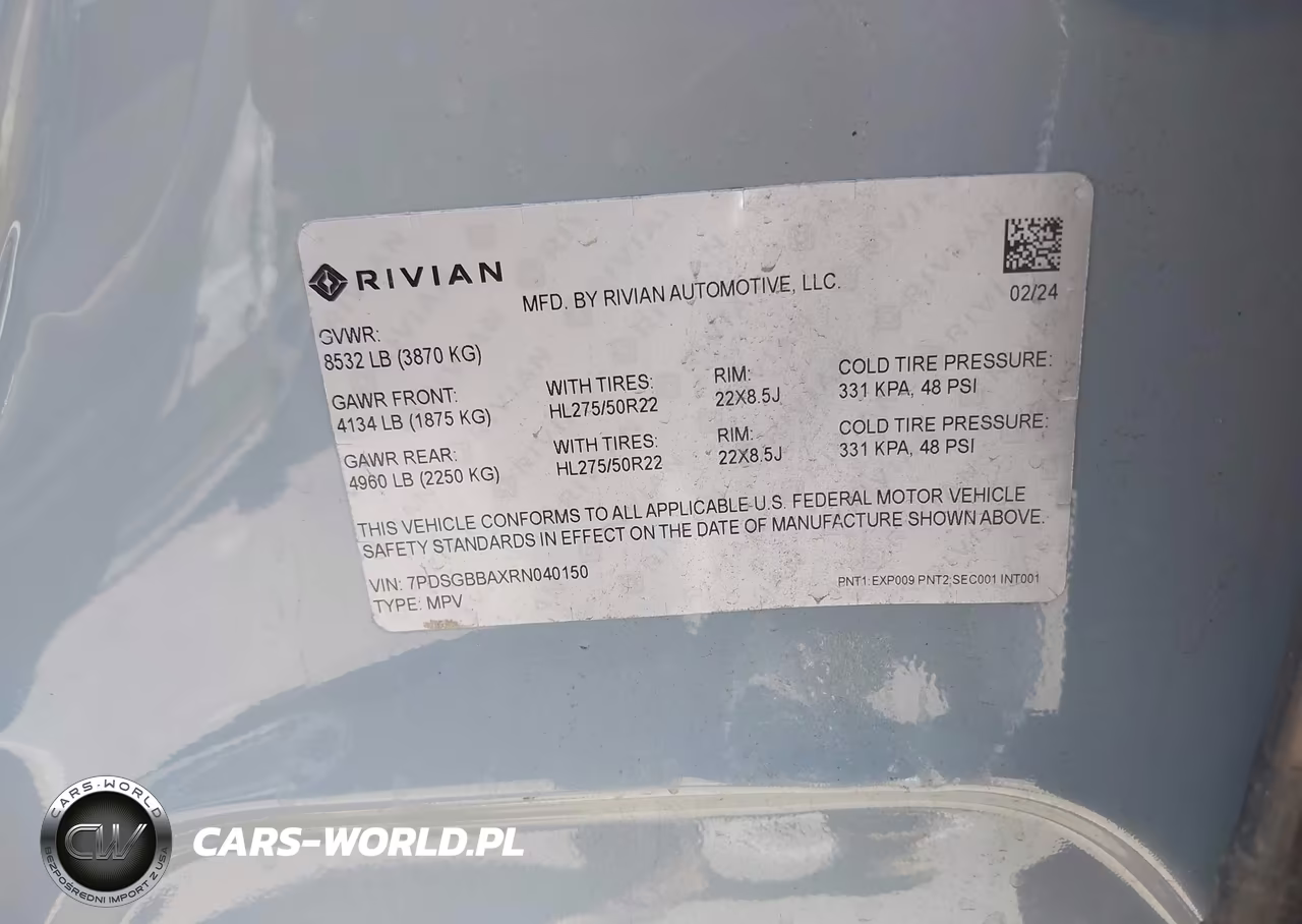2024 Rivian R1S Adventure Dual Motor Large Pack-Adventure Dual Motor Perf Large Pack VIN:7PDSGBBAXRN040150 - 9