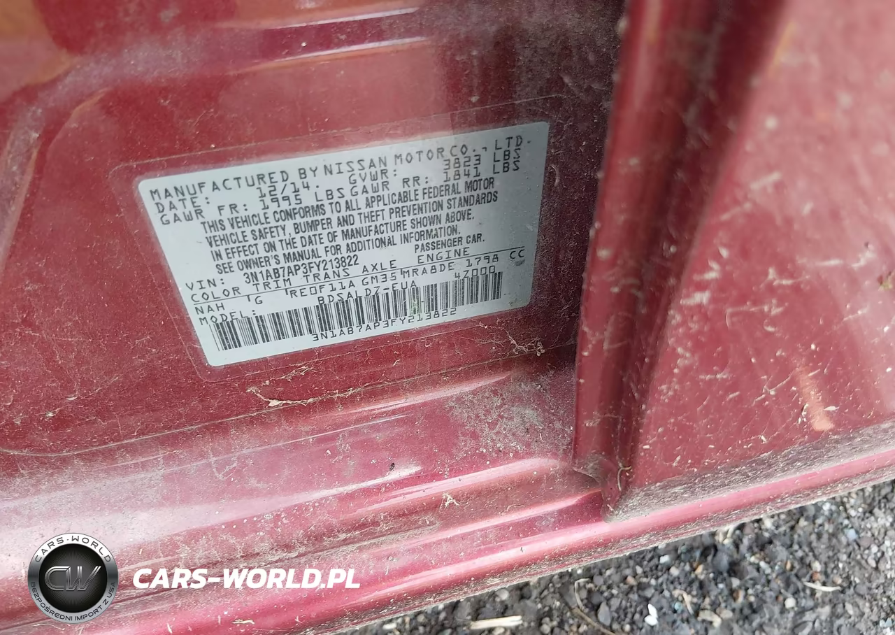 2015 Nissan Sentra Fe+ S-S-Sl-Sr-Sv VIN:3N1AB7AP3FY213822 - 9