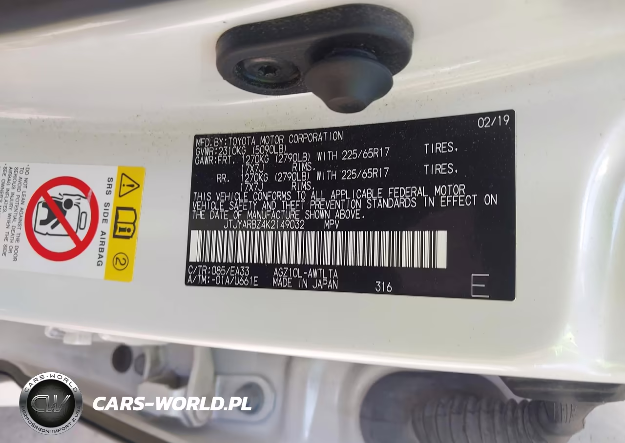 2019 Lexus Nx 300 VIN:JTJYARBZ4K2149032 - 9