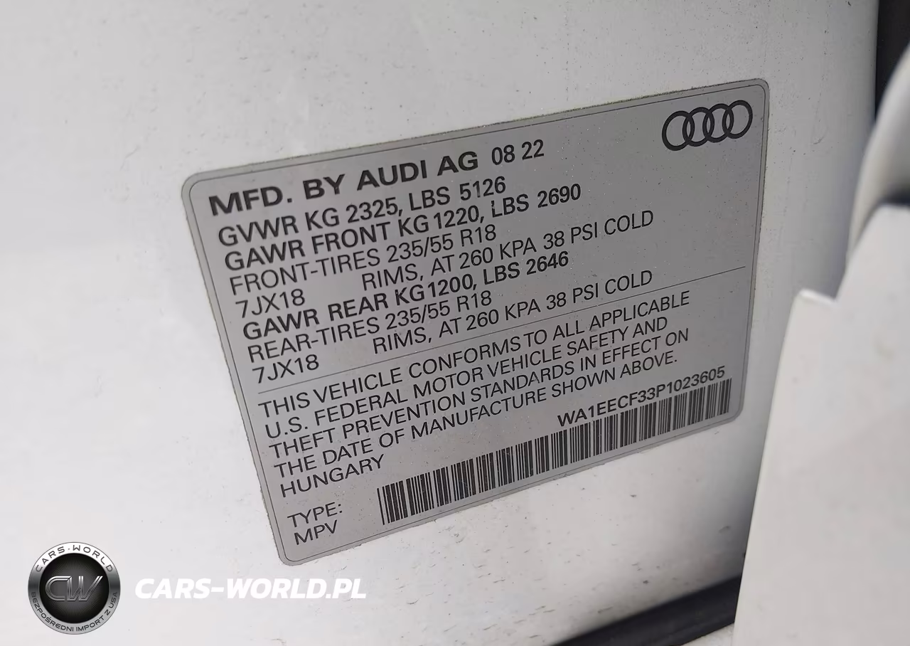 2023 Audi Q3 Premium Plus 45 Tfsi S Line Quattro Tiptronic VIN:WA1EECF33P1023605 - 9