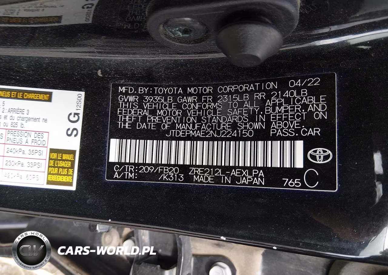 2022 Toyota Corolla Le VIN:JTDEPMAE2NJ224150 - 9