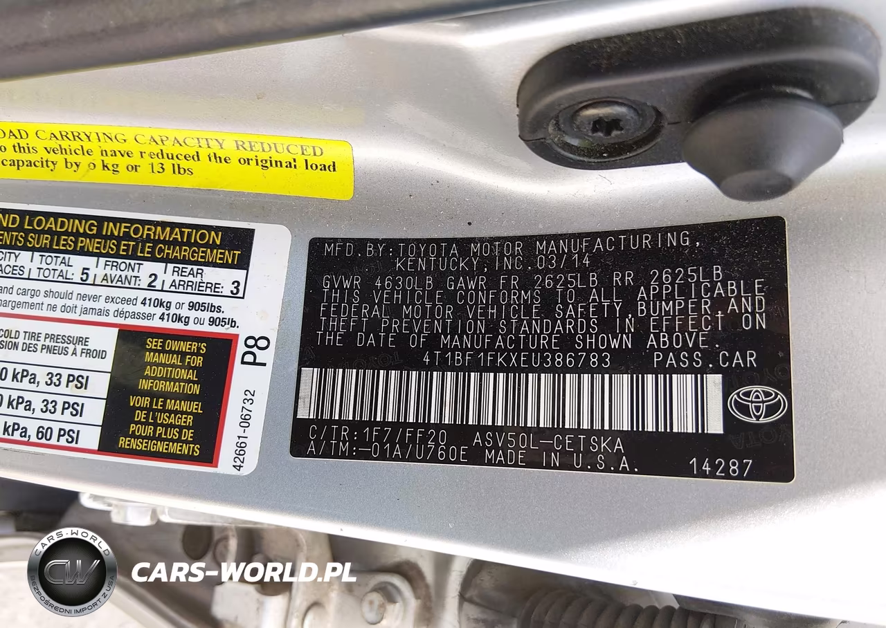 2014 Toyota Camry Se Sport VIN:4T1BF1FKXEU386783 - 9