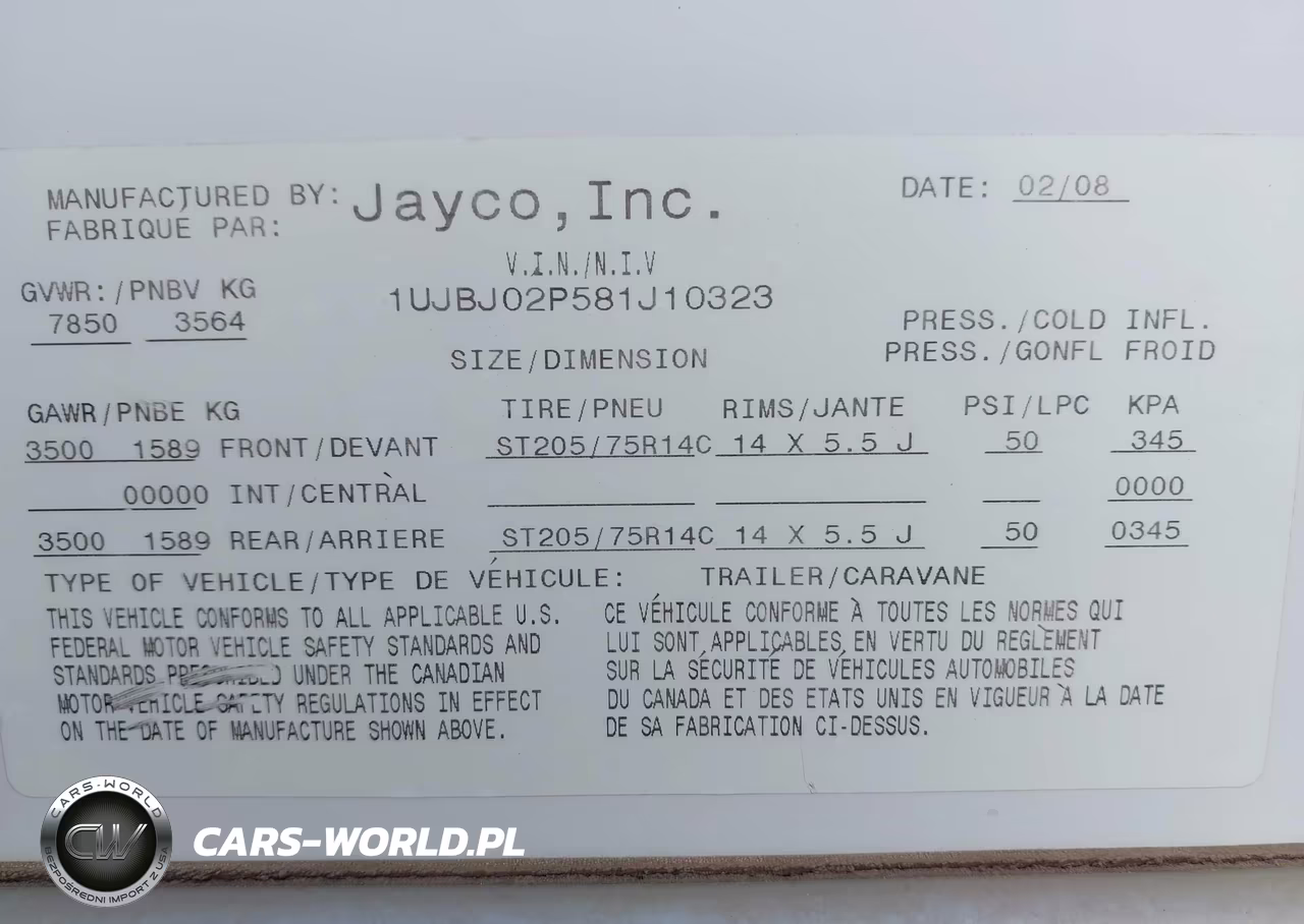 2008 Jayco Jay Feather Lgt Seri VIN:1UJBJ02P581J10323 - 9