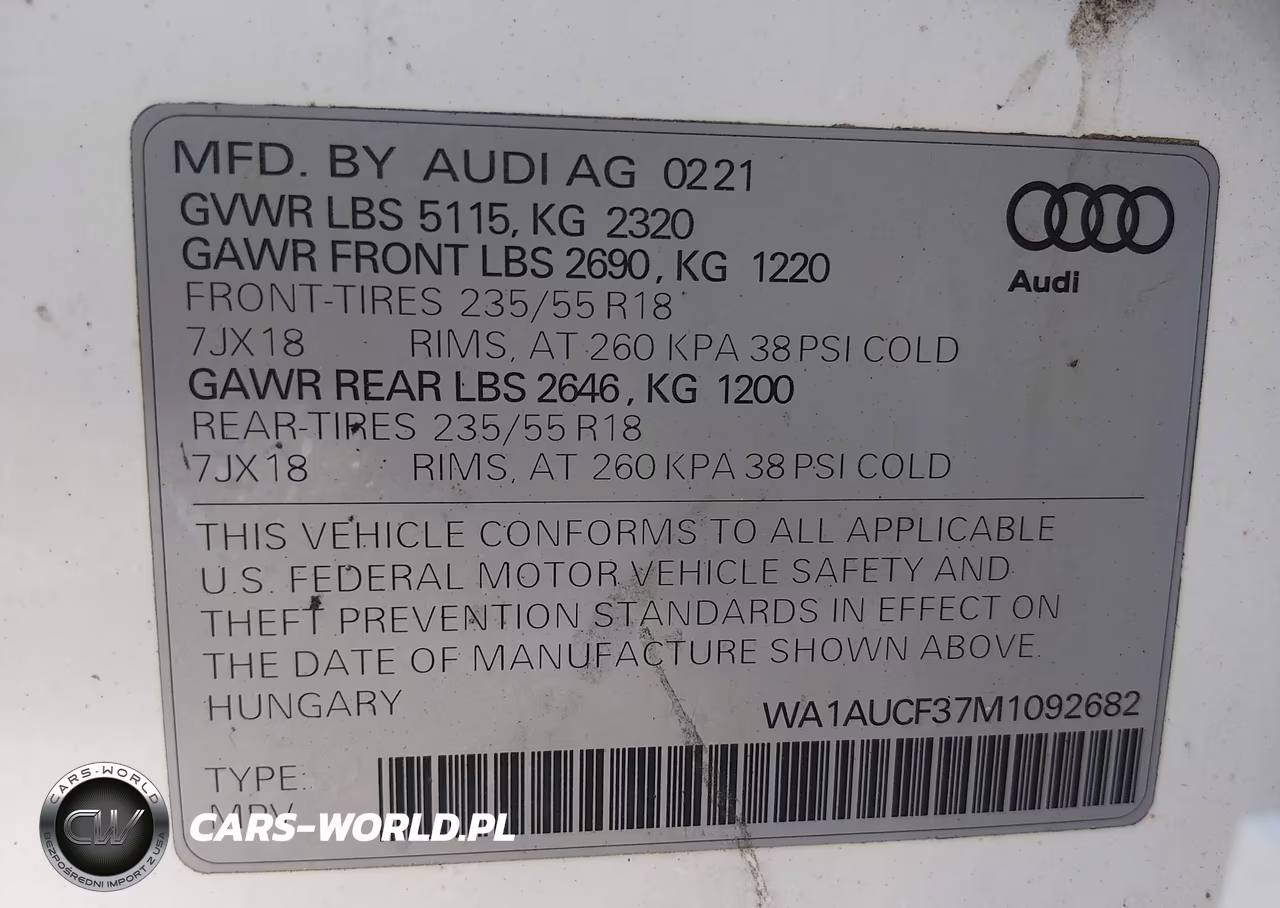 2021 Audi Q3 Premium 40 Tfsi Quattro Tiptronic VIN:WA1AUCF37M1092682 - 9