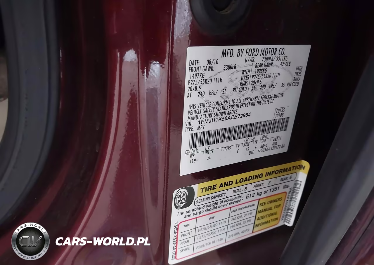 2010 Ford Expedition Limited VIN:1FMJU1K55AEB72984 - 9