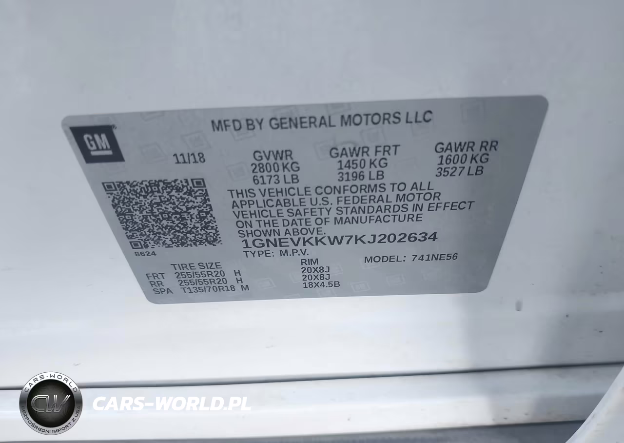 2019 Chevrolet Traverse Premier VIN:1GNEVKKW7KJ202634 - 9