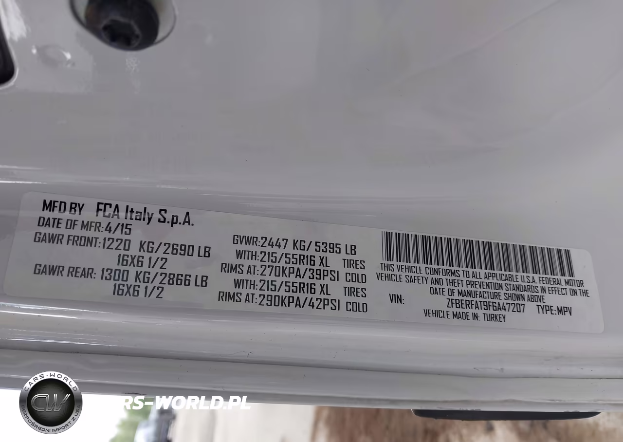 2015 Ram Promaster City Tradesman VIN:ZFBERFAT9F6A47207 - 9